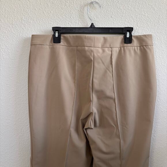 Escada Sand Dune Color Straight Leg Zipper Pocket Trousers Women's Size 44 / 14 - Picture 6 of 12